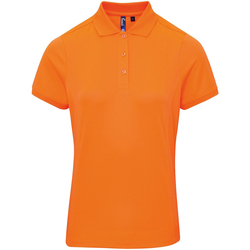 Vêtements Femme Polos manches courtes Premier PR616 Orange néon