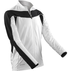 Vêtements Homme Vestes de survêtement Spiro S255M Blanc/Noir