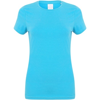 Vêtements Femme Cotton animal print shirt Skinni Fit SK121 Bleu