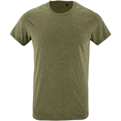 Vêtements Homme T-shirts manches courtes Sols 10553 Vert kaki chiné