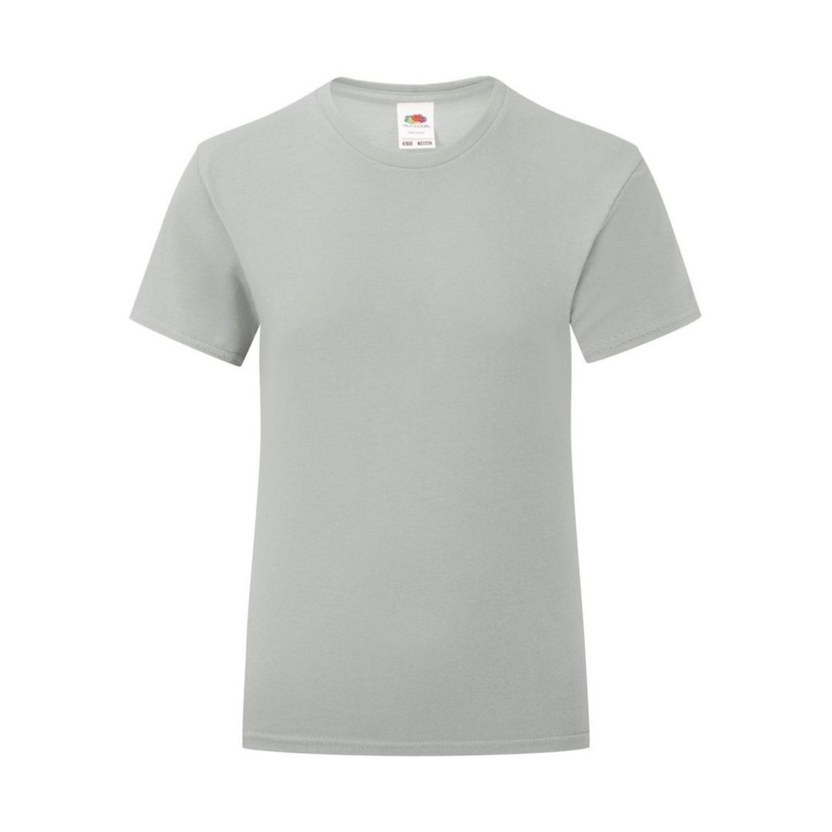 Vêtements Fille T-shirts manches longues Fruit Of The Loom Iconic Gris