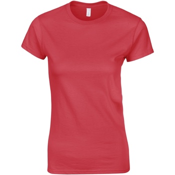 Vêtements Femme T-shirts manches courtes Gildan Soft Rouge