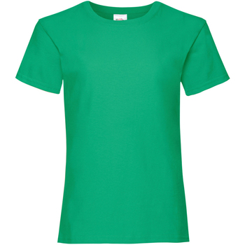 Vêtements Fille T-shirts manches courtes Fruit Of The Loom Valueweight Vert tendre