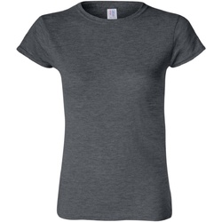 Vêtements Femme T-shirts manches courtes Gildan Soft Gris foncé chiné