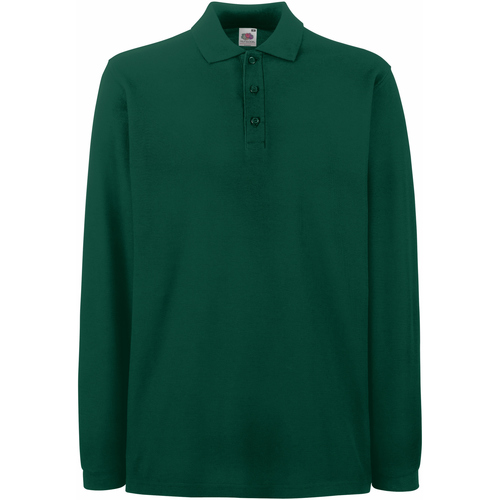 Vêtements Homme Polos manches longues Fruit Of The Loom 63310 Vert