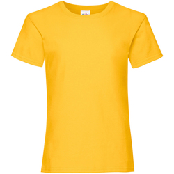 Vêtements Fille T-shirts manches courtes Fruit Of The Loom Valueweight Tournesol