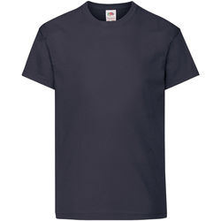Vêtements Enfant T-shirts manches courtes Fruit Of The Loom 61019 Bleu marine