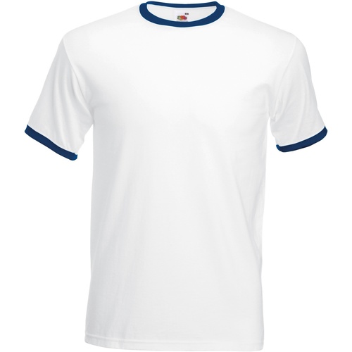 Fruit Of The Loom 61168 Blanc - Vêtements T-shirts manches courtes Homme  11,65 €