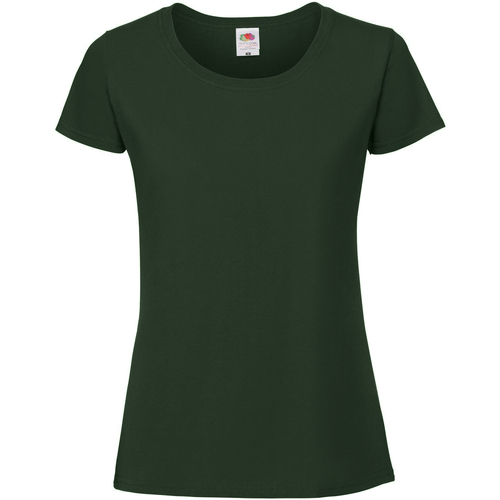 Vêtements Femme T-shirts manches longues Fruit Of The Loom SS424 Vert