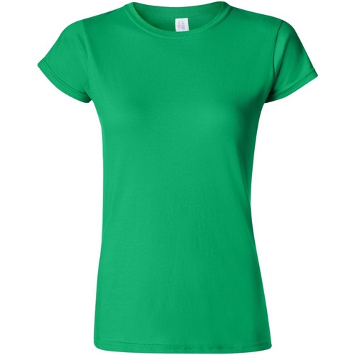 Vêtements Femme T-shirts manches courtes Gildan Soft Vert