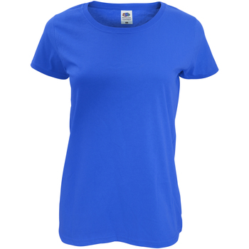 Vêtements Femme T-shirts manches courtes Fruit Of The Loom 61420 Bleu