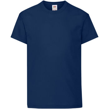 Vêtements Enfant T-shirts manches courtes Fruit Of The Loom 61019 Bleu marine profond