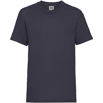 Vêtements Enfant T-shirts manches courtes Versace Jeans Couture logo-print metallic T-shirtm 61033 Bleu