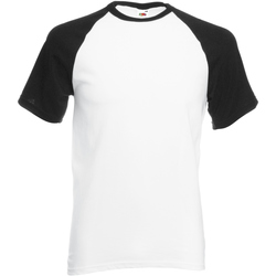 Vêtements Homme T-shirts manches courtes Fruit Of The Loom 61026 Blanc/Noir