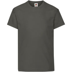 Vêtements Enfant T-shirts manches courtes Fruit Of The Loom 61019 Graphite clair