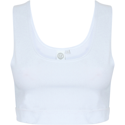 Skinni Fit Crop Top Blanc - Vêtements Débardeurs / T-shirts sans manche  Femme 15,65 €