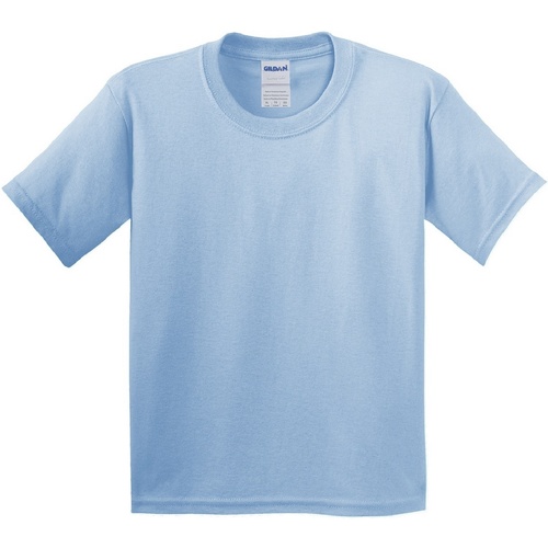 Vêtements Enfant AMI Paris long-sleeved ribbed shirt Gildan 64000B Bleu