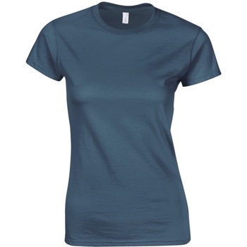 Vêtements Femme T-shirts manches courtes Gildan Soft Bleu