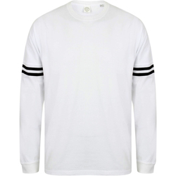 Vêtements Homme T-shirts manches longues Skinni Fit Slogan Blanc/noir