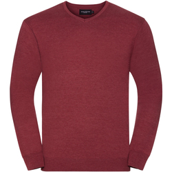 Vêtements Homme Pulls Russell Collection Pullover à col en V BC1012 Canneberge marne