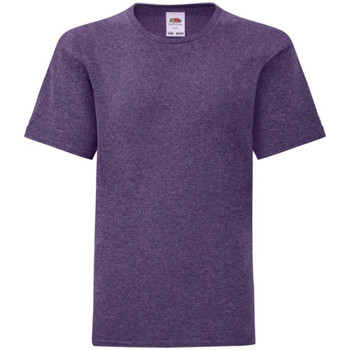 Vêtements Enfant T-shirts manches courtes Fruit Of The Loom 61023 Violet chiné