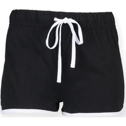 Vêtements Femme Shorts / Bermudas Skinni Fit SK069 Noir/Blanc