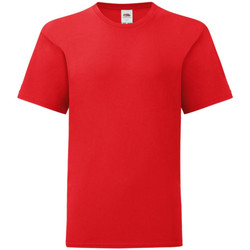 Vêtements Enfant T-shirts wearing manches courtes Fruit Of The Loom 61023 Rouge