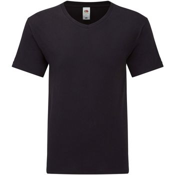 Vêtements Homme T-shirts manches longues Fruit Of The Loom 61426 Noir
