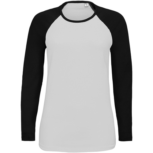 Vêtements Femme T-shirts manches longues Sols 02943 Noir