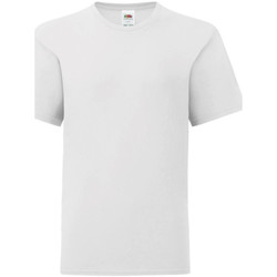 Vêtements Enfant T-shirts manches courtes Sacs de voyagem 61023 Blanc
