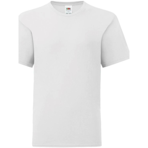 Vêtements Enfant T-shirts manches courtes Fruit Of The Loom Iconic Blanc