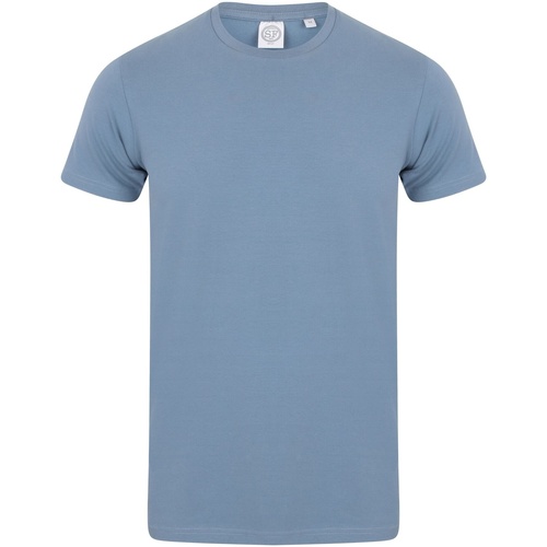 Vêtements Homme Cotton animal print shirt Skinni Fit SF121 Bleu