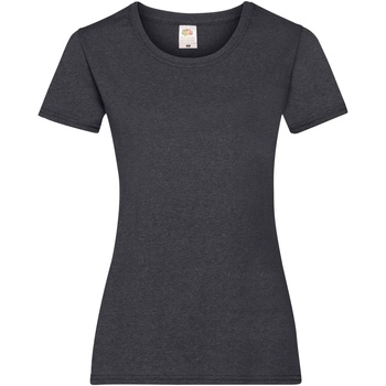 Vêtements Femme classic-collar cotton-poplin shirt Fruit Of The Loom 61372 Gris
