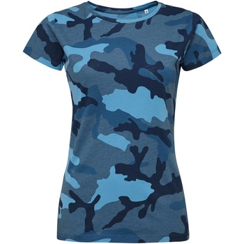 Vêtements Femme T-shirts manches courtes Sols 01187 Bleu