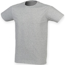 Vêtements Homme T-shirts manches courtes Skinni Fit SF121 Gris chiné