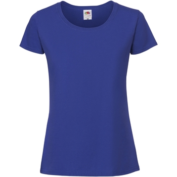 Vêtements Femme T-shirts manches longues Fruit Of The Loom SS424 Bleu