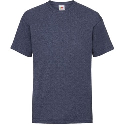 Vêtements Enfant T-shirts wearing manches courtes Fruit Of The Loom 61033 Bleu marine vintage chiné