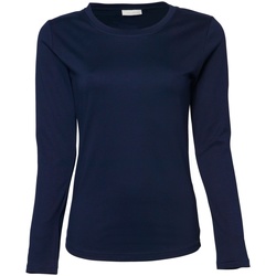 Vêtements Femme T-shirts manches longues Tee Jays Interlock Bleu