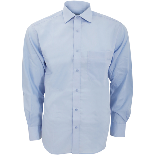 Vêtements Homme Chemises manches longues Kustom Kit KK116 Bleu