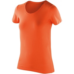 Vêtements Femme DONDUP sleeveless stretch-cotton shirt dress Neutrals Spiro S280F Orange