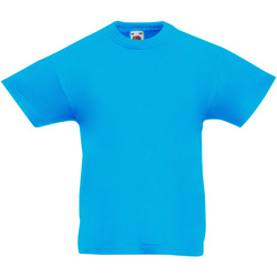 Vêtements Enfant T-shirts manches courtes Fruit Of The Loom 61019 Bleu azur