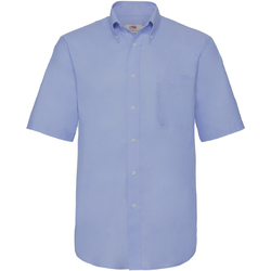 Vêtements Homme Chemises manches courtes Fruit Of The Loom 65112 Bleu clair