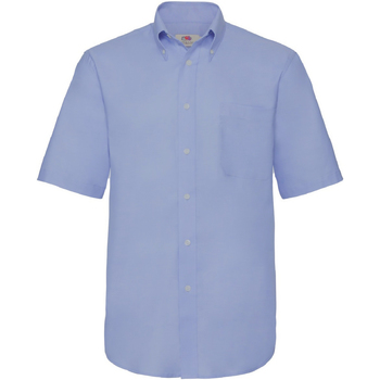 Vêtements Homme Chemises manches courtes Fruit Of The Loom 65112 Bleu clair