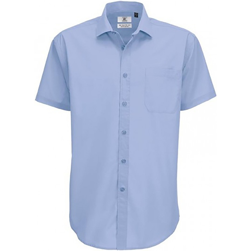 Vêtements Homme Chemises manches courtes Tops / Blouses SMP62 Bleu