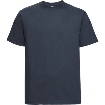 Vêtements Homme T-shirts manches courtes Russell Europe Tshirt épais à manches courtes 100% coton RW3276 Bleu marine