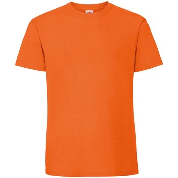 Vêtements Homme T-shirts mulher manches longues Fruit Of The Loom 61422 Orange