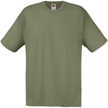 Vêtements Homme T-shirts aqua manches courtes Fruit Of The Loom 61082 Vert