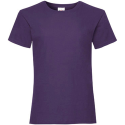 Vêtements Fille T-shirts manches courtes Vive la couleurm 61005 Violet