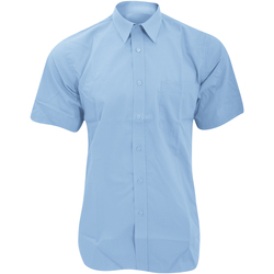 Vêtements Homme Chemises manches courtes Fruit Of The Loom 65116 Bleu moyen