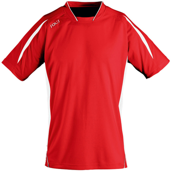 Vêtements Homme T-shirts manches courtes Sols Maracana Rouge/Blanc